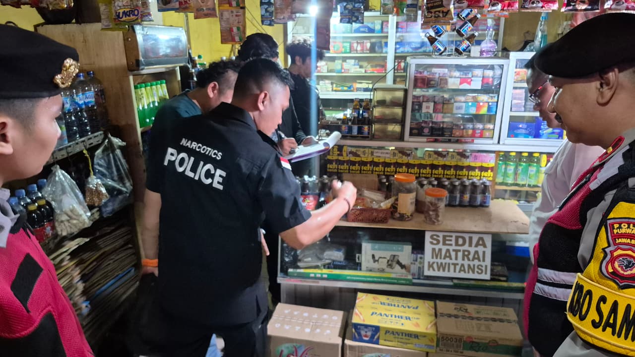 Polres Purwakarta Konsisten Gelar Razia Miras untuk Tekan Premanisme