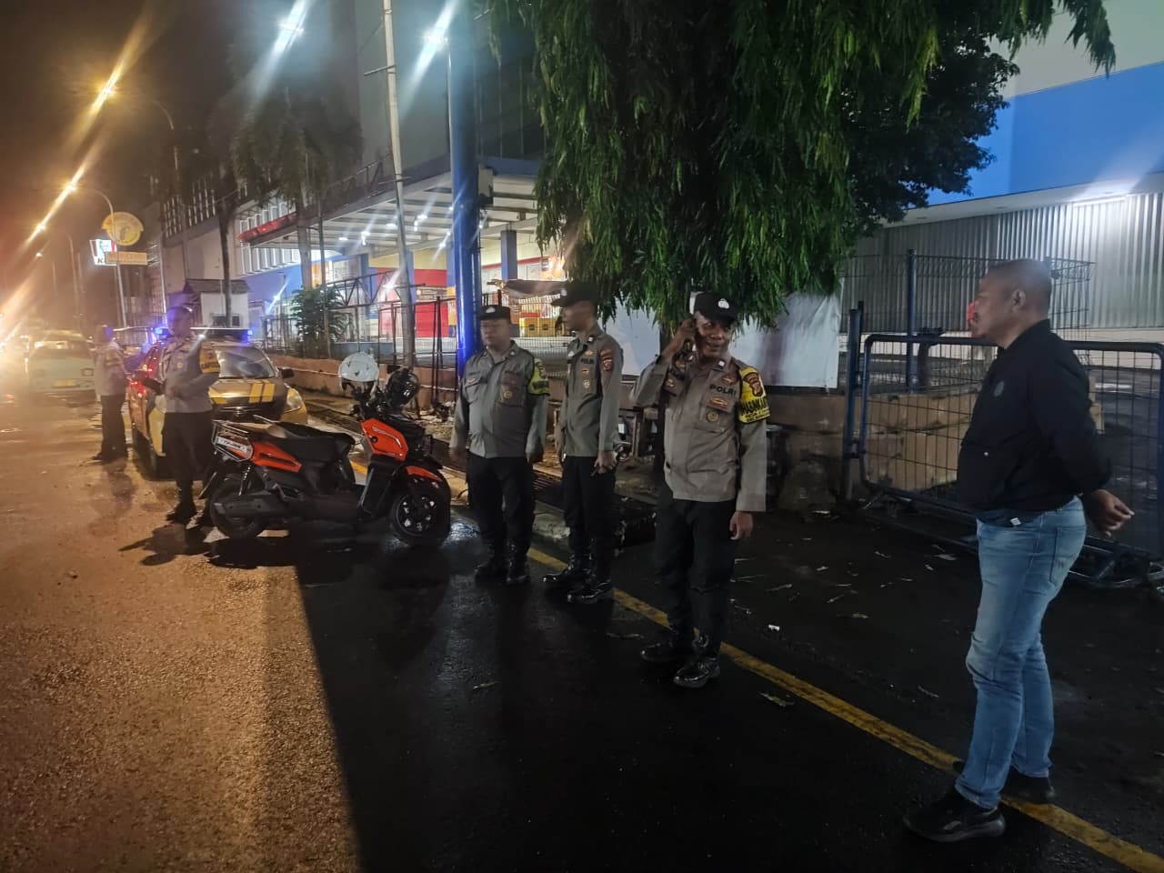 Polsek Bungursari Amankan Nobar Persib Bandung untuk Jaga Ketertiban di Purwakarta