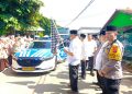 Bentuk Pelayanan Masyarakat, Polisi Di Purwakarta Hadiri Pelepasan Calon Jemaah Haji Kloter 40 KJT