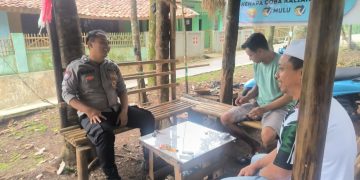 Lewat Kegiatan Sambang Warga, Polsek Plered Sampaikan Imbauan Kamtibmas