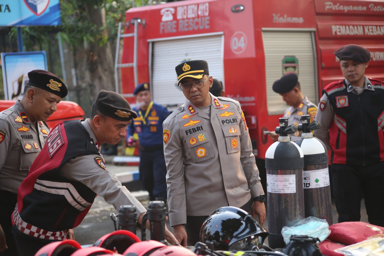 Pastikan Siaga Hadapi Karhutla, Kapolres Purwakarta Cek Langsung Kesiapan Personel dan Peralatan