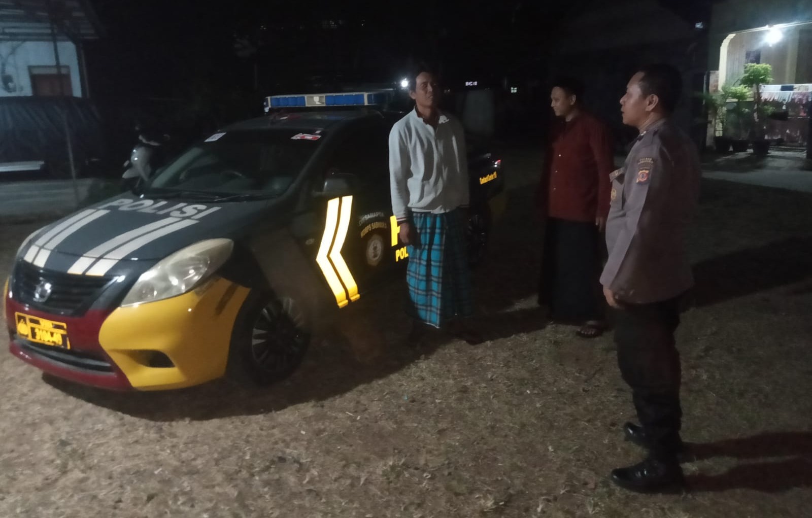 Blue Light Patrol Dini Hari, Polsek Pasawahan Sasar Jalan Pedesaan Cegah Gangguan Kamtibmas