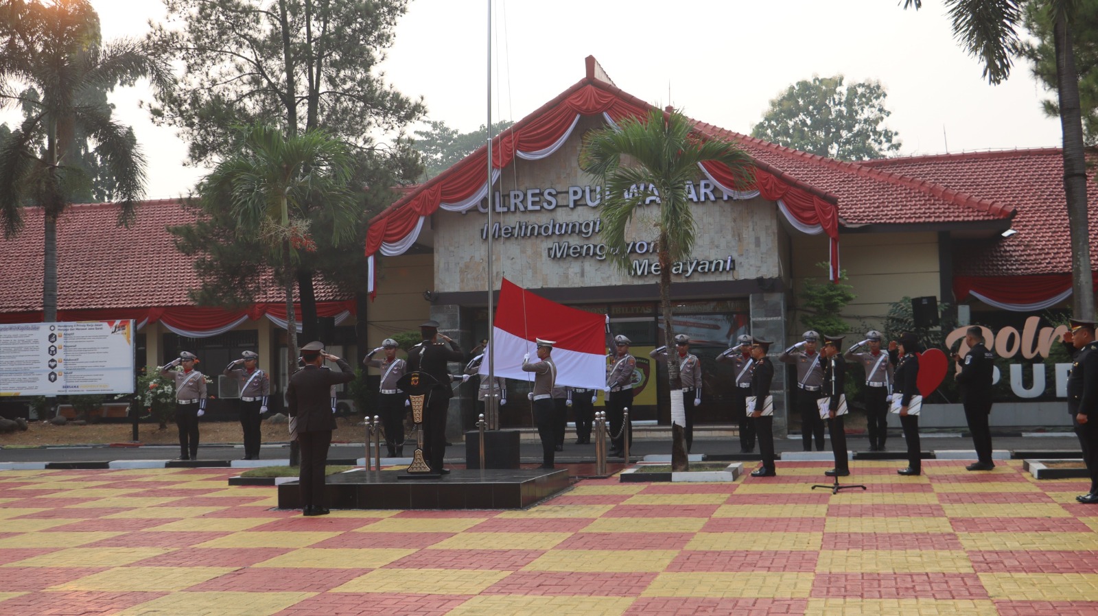 Upacara HUT ke-81 RI di Polres Purwakarta Jadi Momentum Teguhkan Semangat Pengabdian