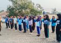 Tanamkan Disiplin Sejak Dini, Polsek Campaka Perkuat Karakter Pelajar Lewat Pendampingan Latihan PBB