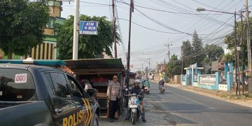 Patroli Siang Polsek Pasawahan Jaga Aktivitas Masyarakat Tetap Aman
