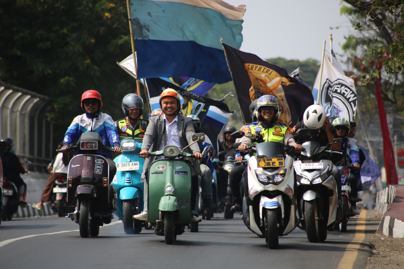 Riding Bersama Komunitas XTC, Polres Purwakarta Perkuat Silaturahmi dan Jaga Kamtibmas