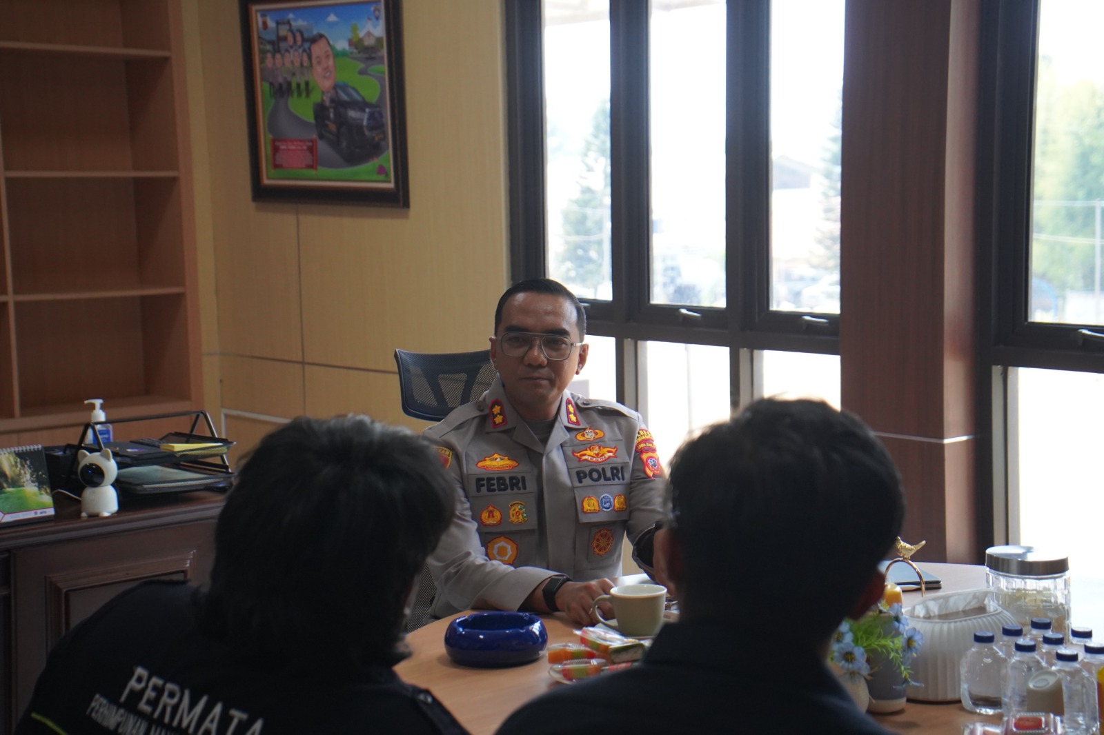 Perkuat Kemitraan dengan Mahasiswa, Kapolres Purwakarta Terima Silaturahmi Pengurus Permata