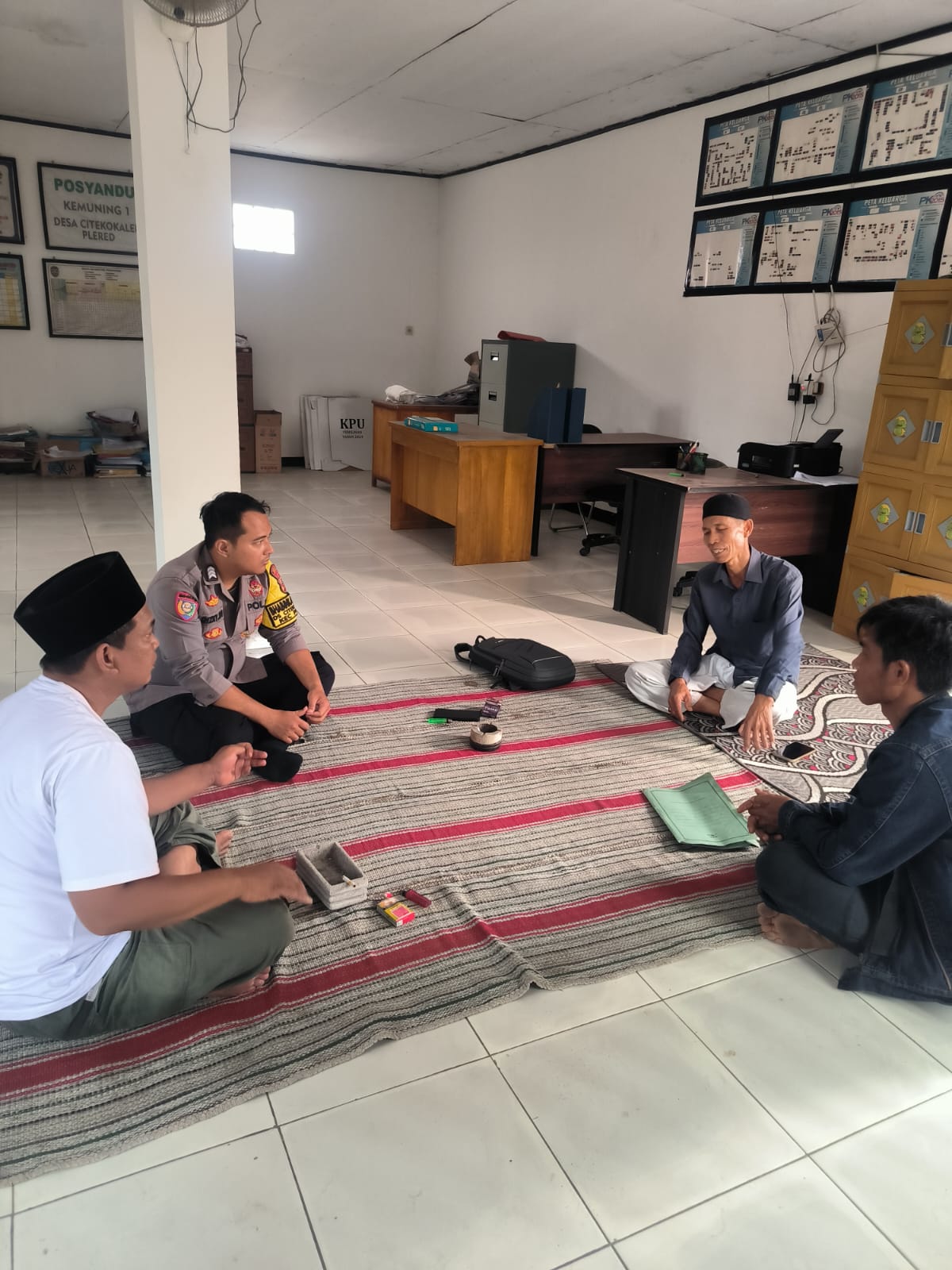 Polsek Plered Rutin Lakukan Sambang Kamtibmas, Untuk Keamanan Masyarakat