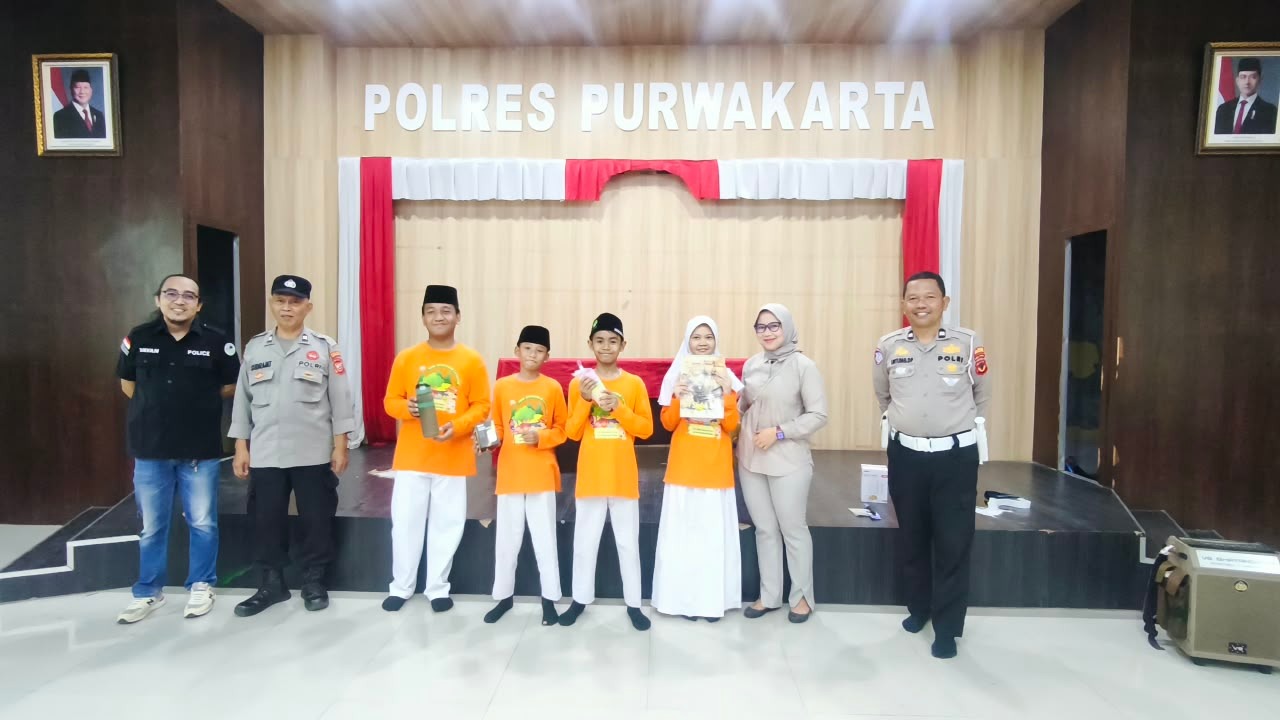 Bekali 115 Siswa Al-Muhajirin, Polres Purwakarta Edukasi Karakter, Lalu Lintas dan Bahaya Narkoba