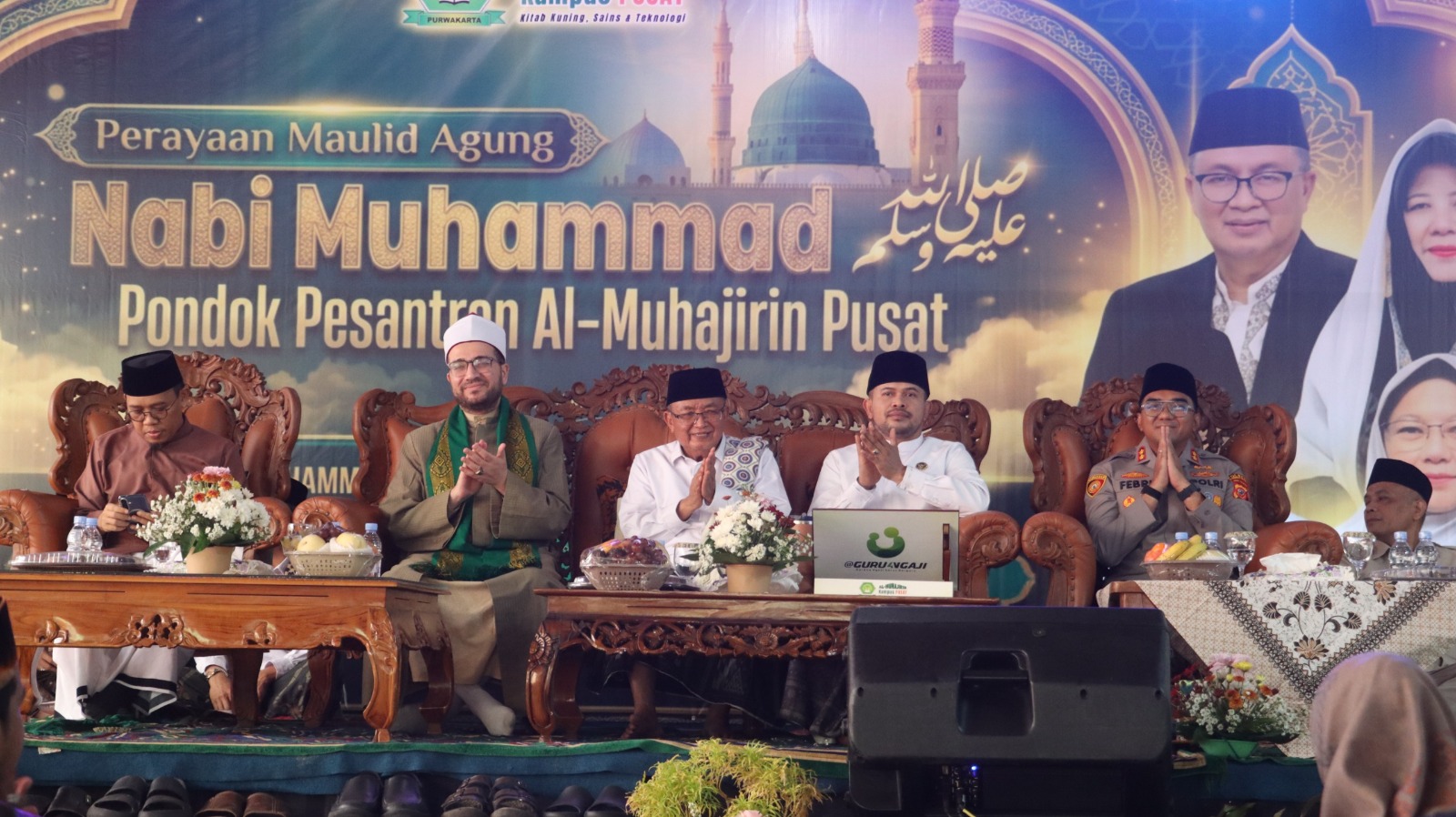 Perkuat Silaturahmi dan Nilai Keteladanan, Kapolres Purwakarta Hadiri Maulid Nabi di Ponpes Al-Muhajirin