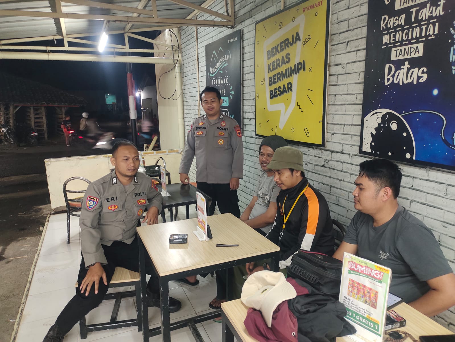 Cegah Aksi Kriminal, Polsek Plered Lakukan Patroli Malam Ke Seluruh Wilayah