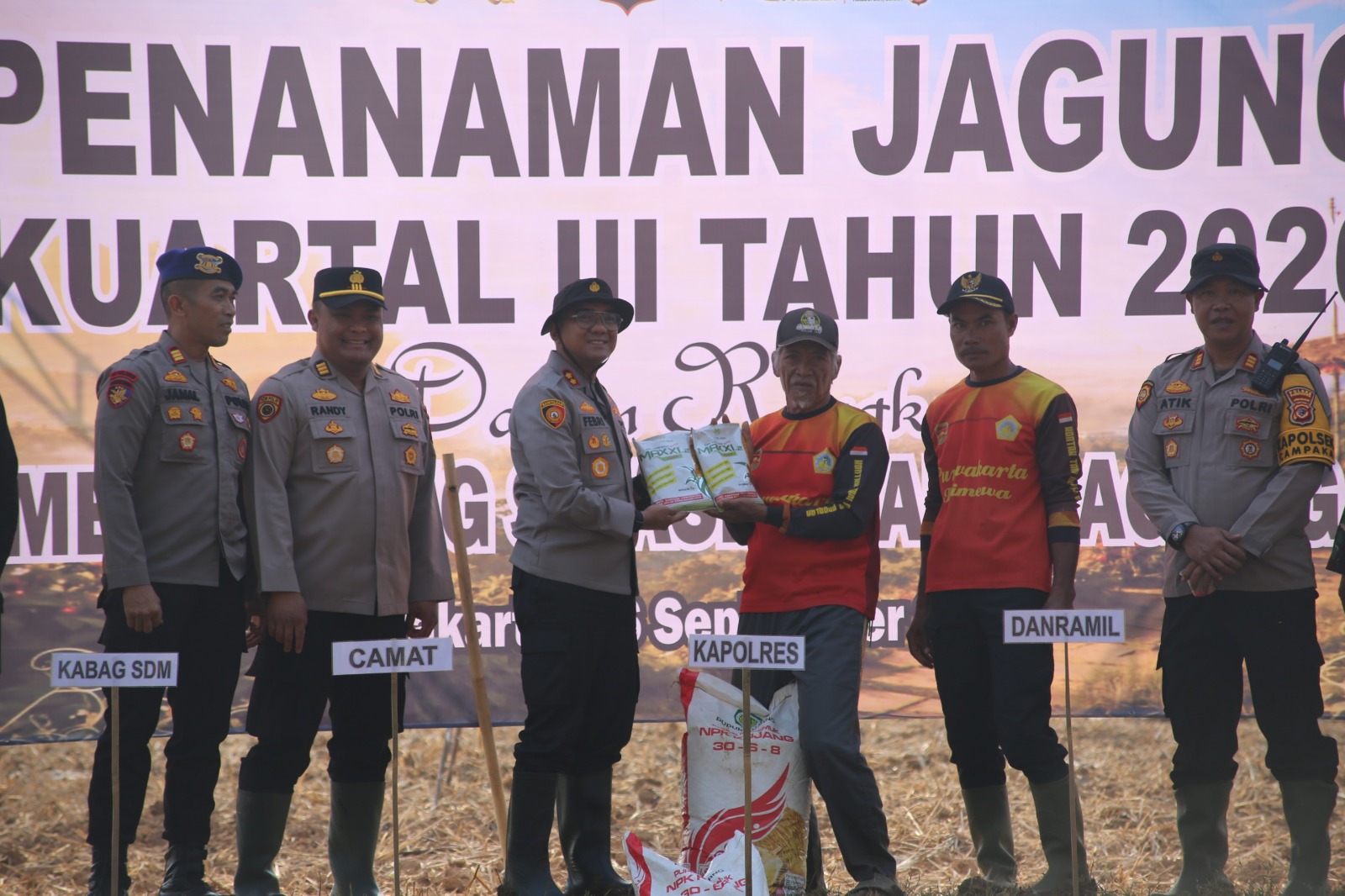 Tanam Jagung Serentak, Polres Purwakarta Dukung Swasembada Pangan dan Perkuat Kesejahteraan Petani