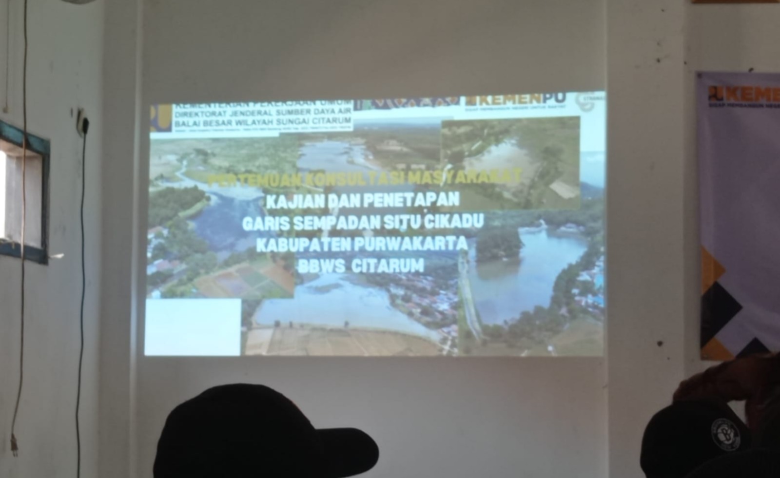 Polsek Cibatu Hadiri Pertemuan Konsultasi Masyarakat Penetapan Garis Sempadan Situ Cikadu