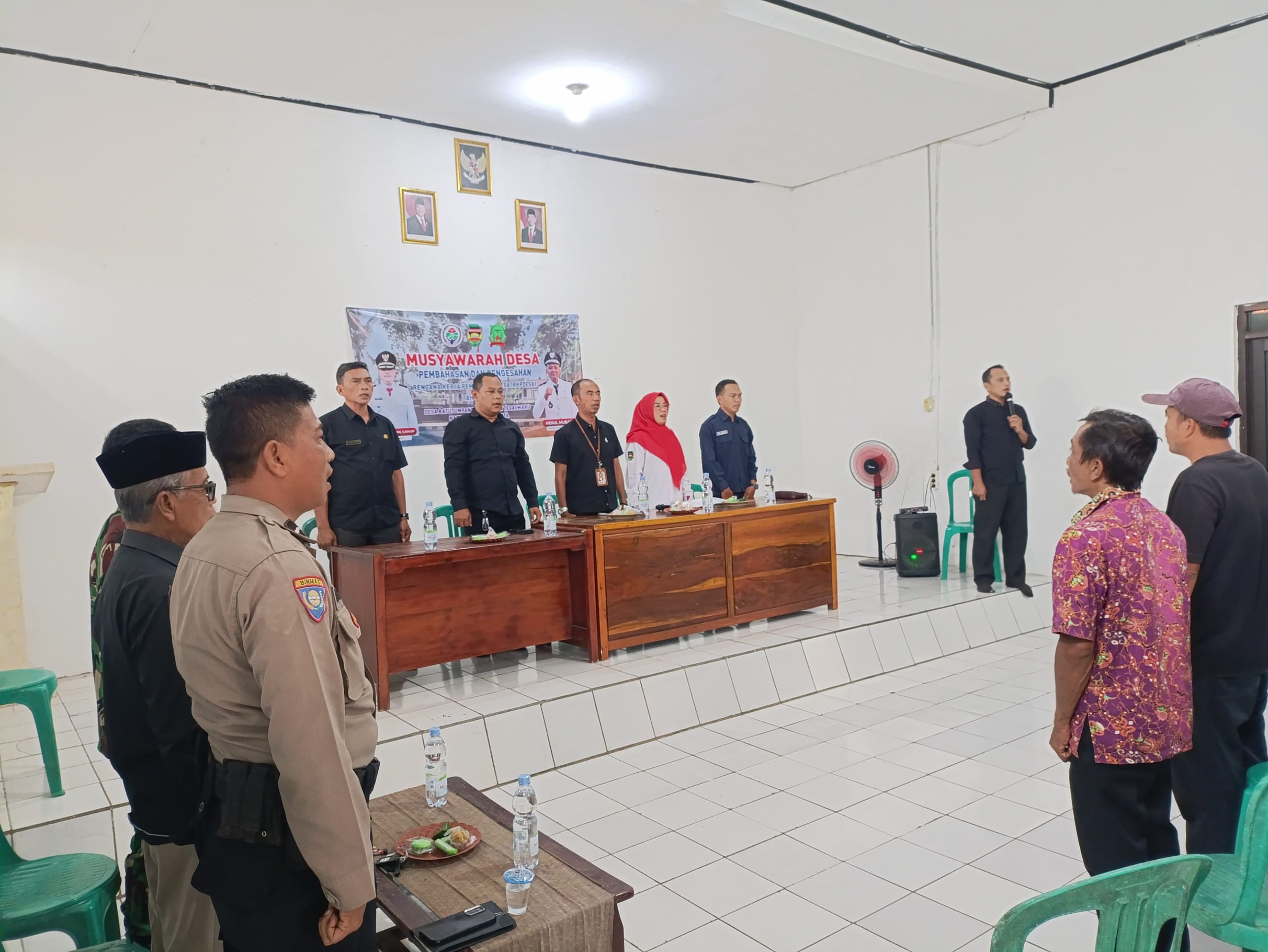 Ikuti Rapat Laporan RKPDes, Polsek Plered Sampaikan Pesan Kamtibmas