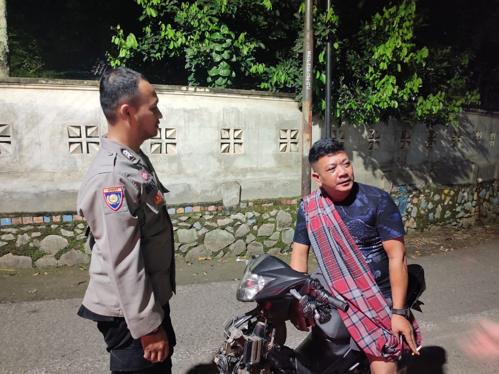 Wujudkan Keamanan Masyarakat, Polsek Plered Lakukan Patroli Malam