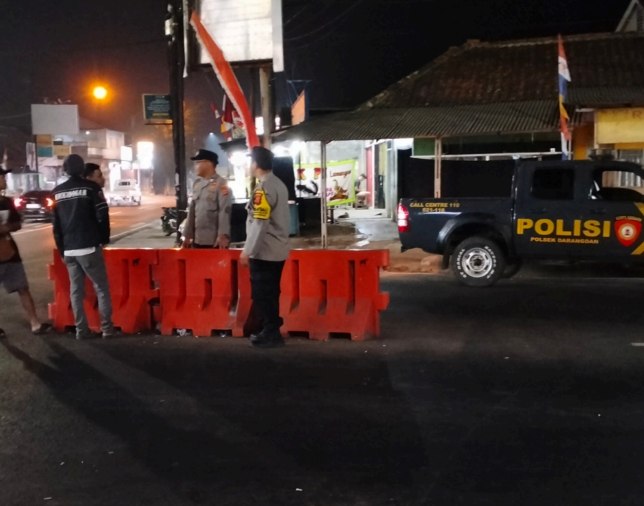 Polsek Darangdan Gelar KRYD, Antisipasi C3 dan Gangguan Kamtibmas