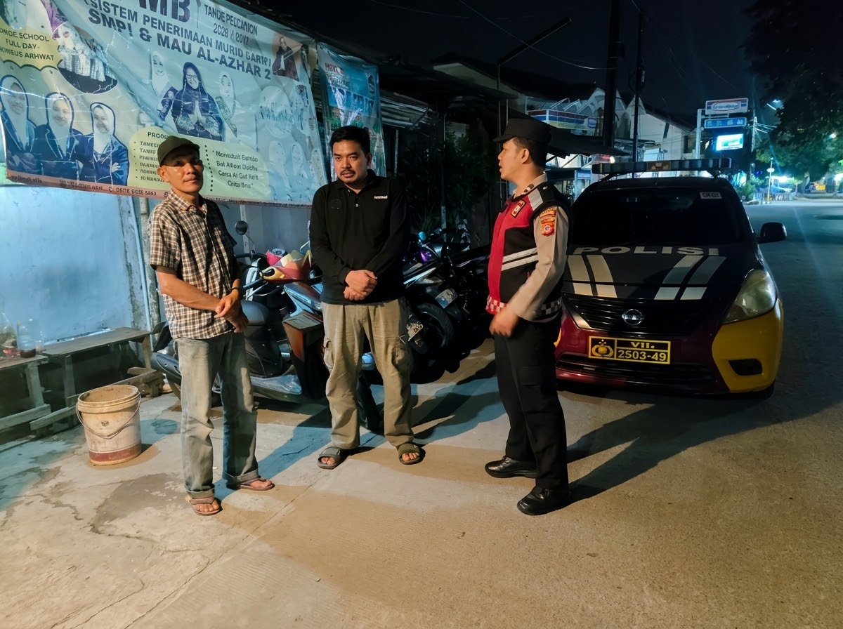 Jaga Kamtibmas Tetap Kondusif, Unit Patroli Polsek Purwakarta Kota Sisir Titik Rawan Malam Hari