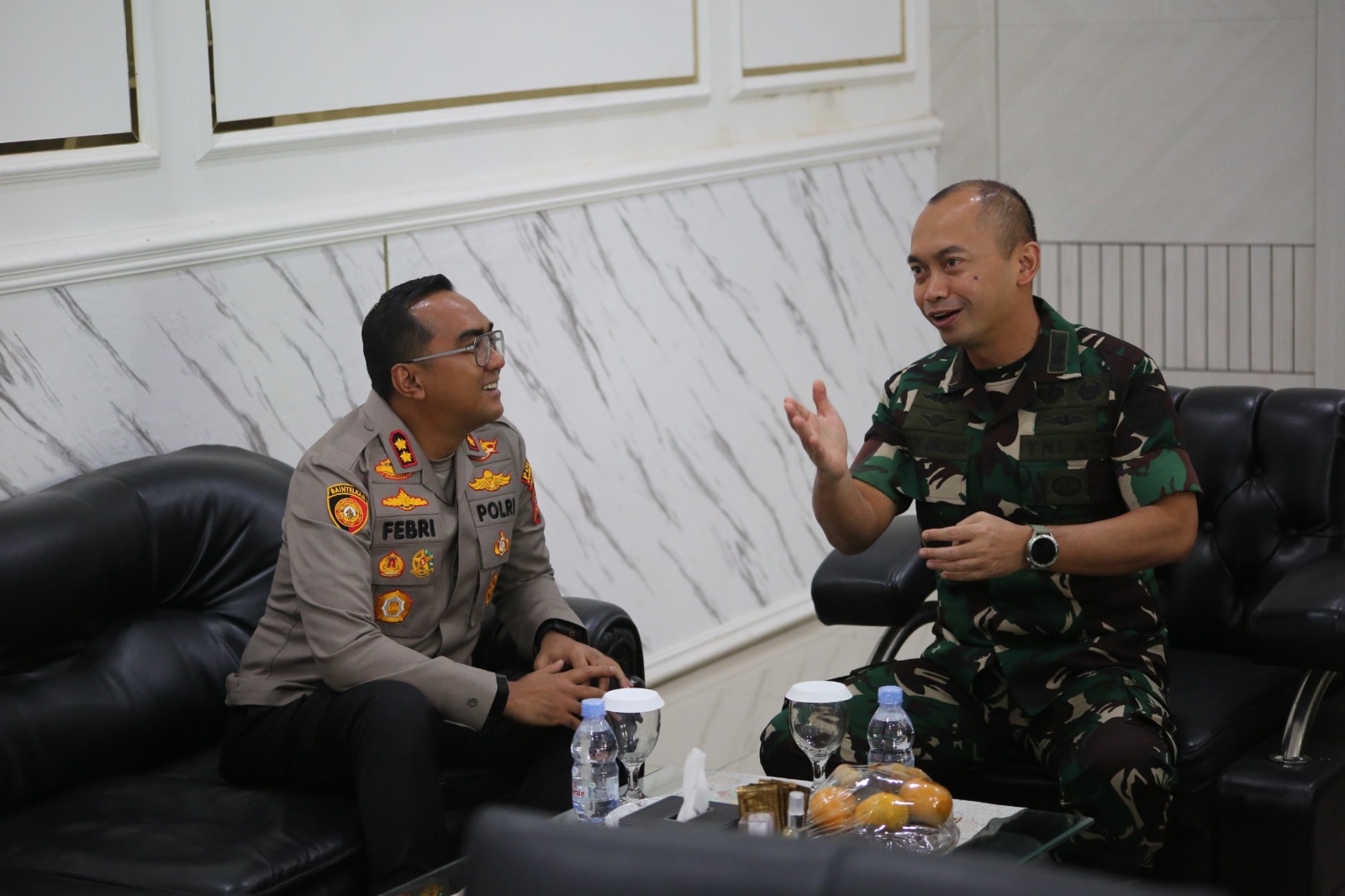 Perkuat Sinergitas TNI-Polri, Kapolres Purwakarta Silaturahmi ke Makodim 0619 Purwakarta