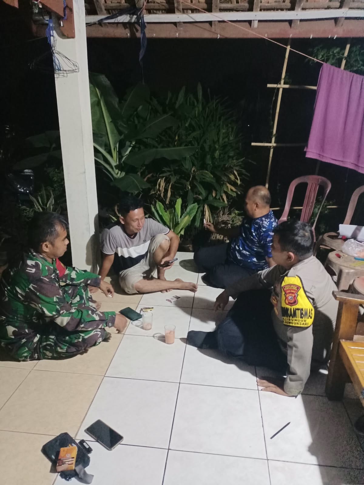 Siskamling Cibungur Diperkuat, TNI-Polri dan Warga Bersama Cegah C3