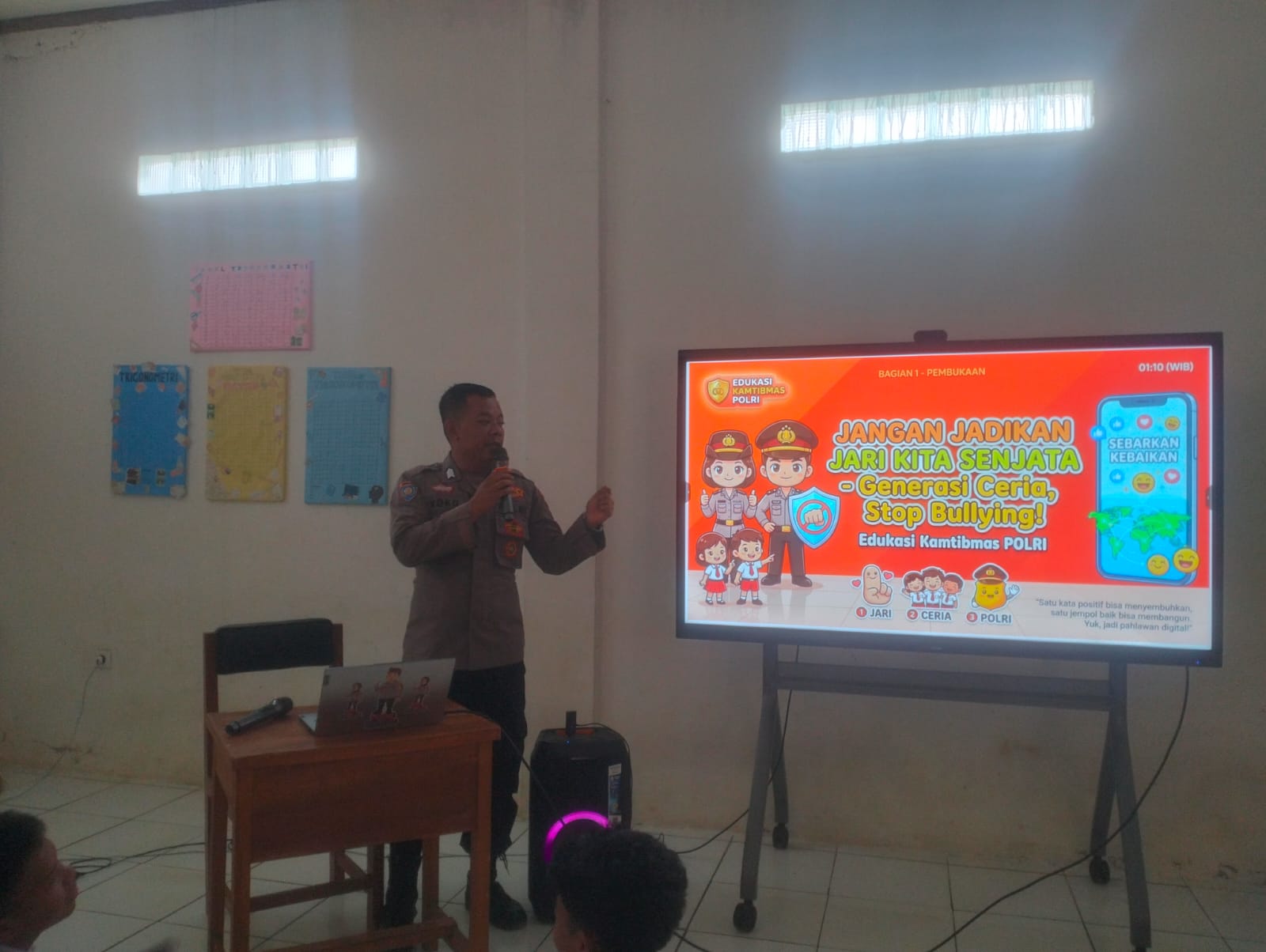 Polsek Bojong Berikan Penyuluhan “Stop Bullying” kepada Siswa SMK Wibawa Taruna