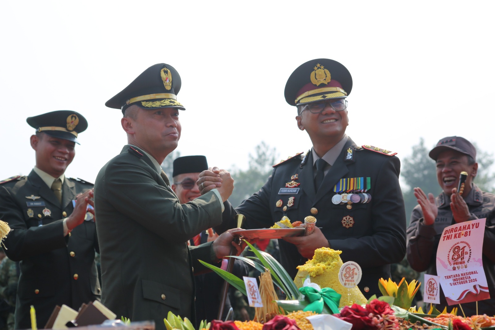 Hadiri Upacara HUT TNI ke-81, Kapolres Purwakarta Perkuat Sinergitas TNI-Polri