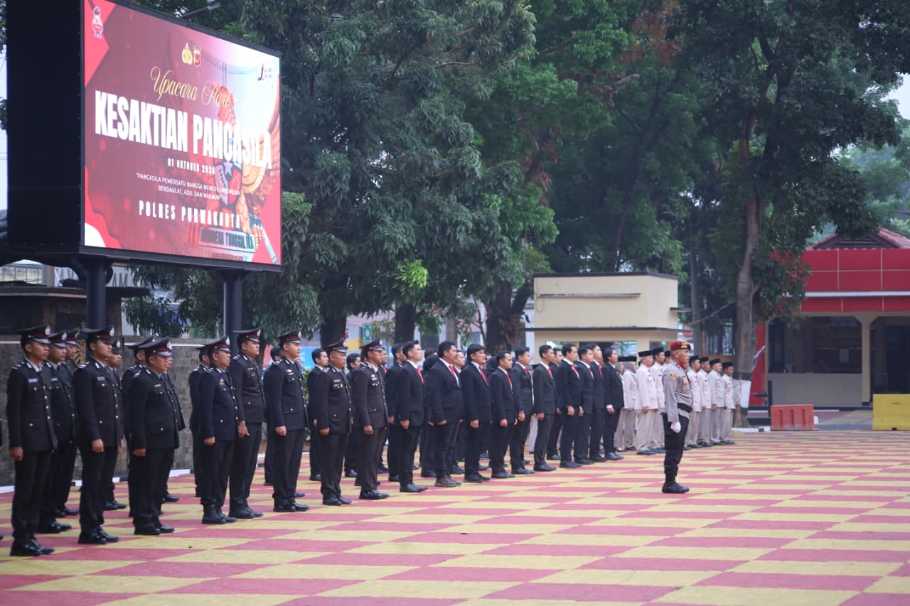 Wakapolres Purwakarta Pimpin Upacara Hari Kesaktian Pancasila 2026