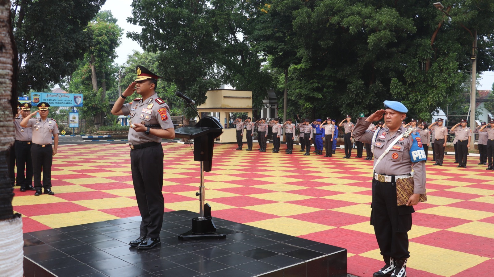 Upacara Sumpah Pemuda ke-98, Kapolres Purwakarta Ajak Generasi Muda Patriotik, Gigih, dan Berempati