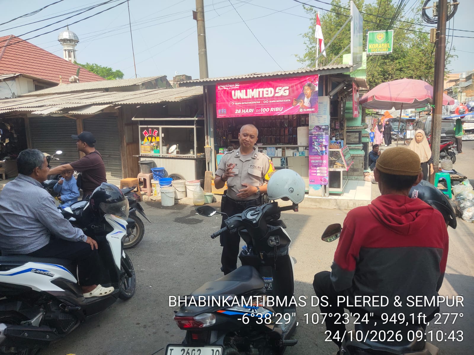 Cegah Aksi Kriminal di Wilayah, Polsek Plered Gencar Patroli KRYD