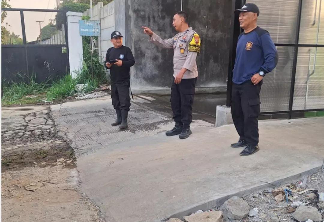 Bhabinkamtibmas Desa Cilingga Sambangi PT NFI, Sampaikan Imbauan Kamtibmas