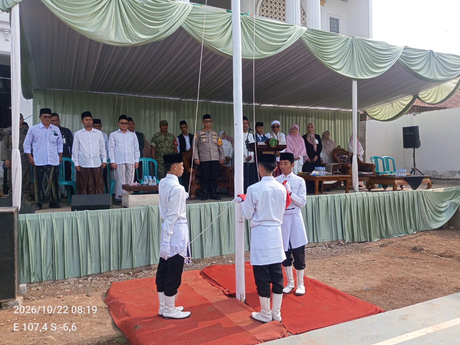 Polisi Bersama Masyarakat, AKP Ali Murtadho Hadiri Kegiatan Hari Santri Nasional