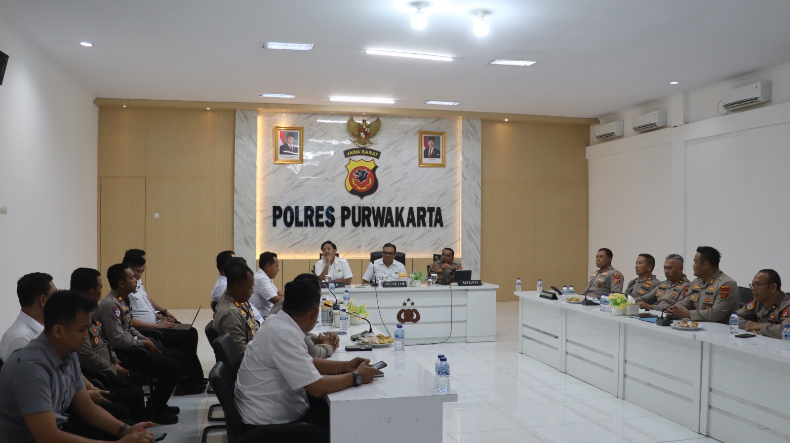 Itwasum Polri Verifikasi Sertijab Kapolda Jabar di Polres Purwakarta, Kapolres Paparkan Program JAWARA