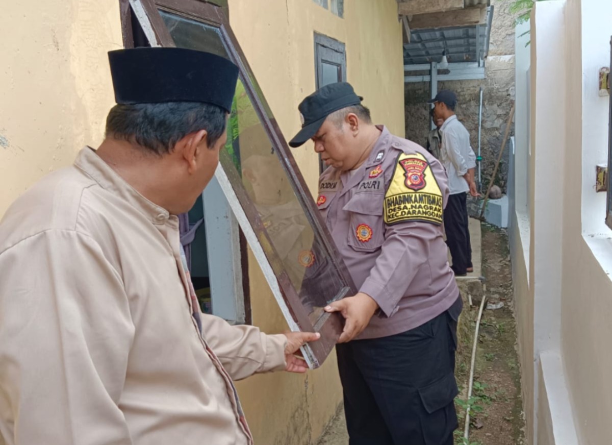 Polsek Darangdan Respons Laporan Masyarakat, Cek TKP Dugaan Curat di Desa Depok